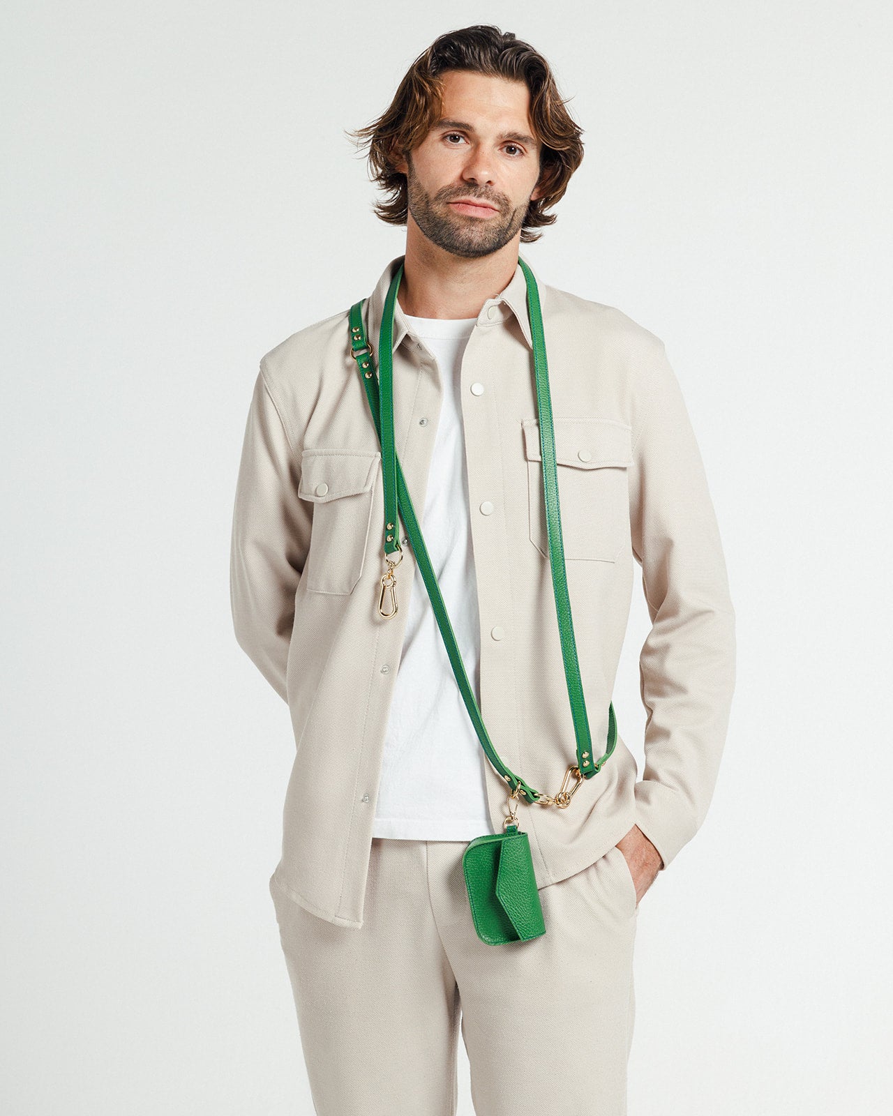 Florence Green Cross Leash