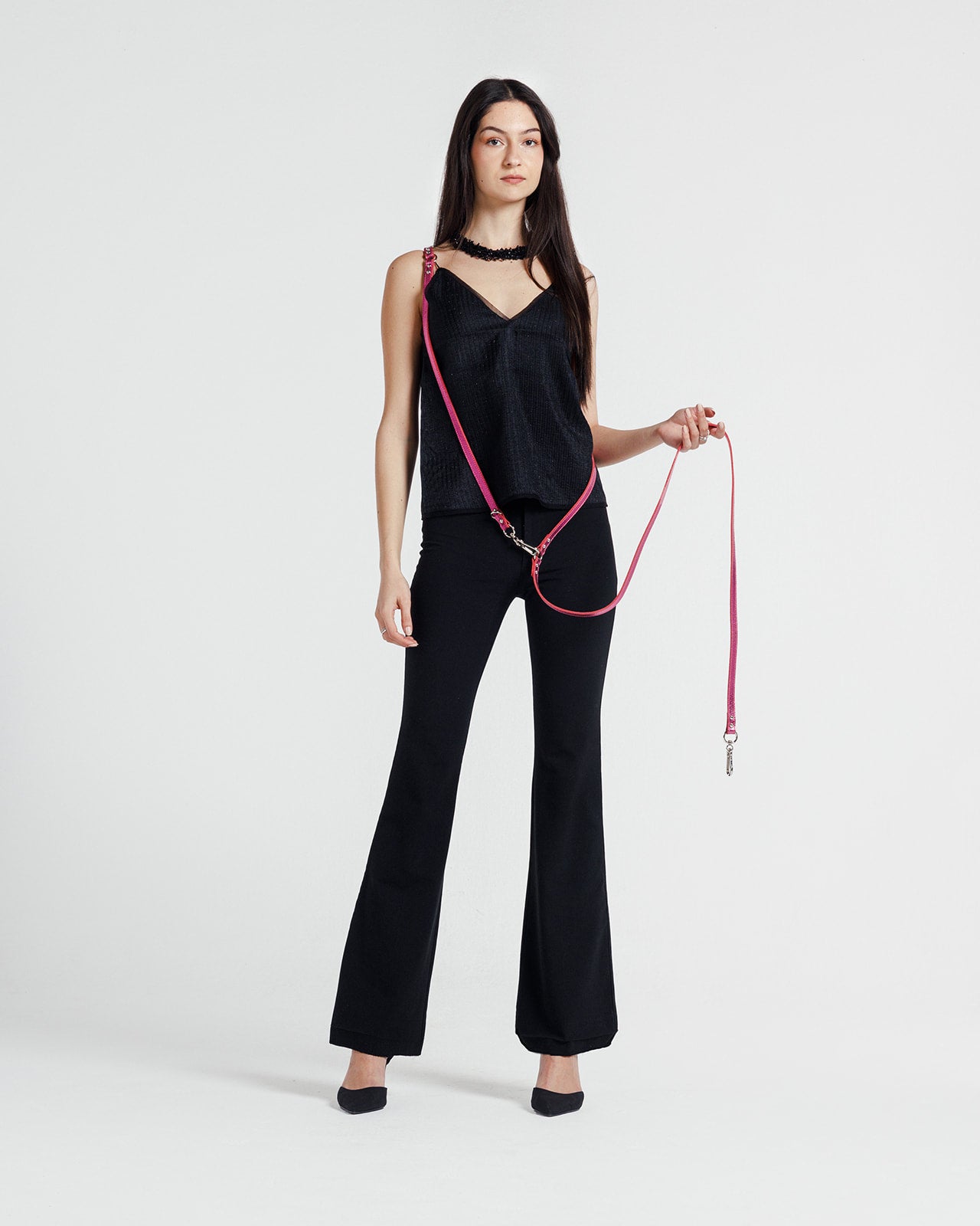 Raspberry Cross Leash